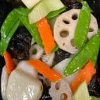 Best Stir-fried Yam, Lotus Roots and Mix Greens 淮山 莲偶小炒 in Quincy, MA